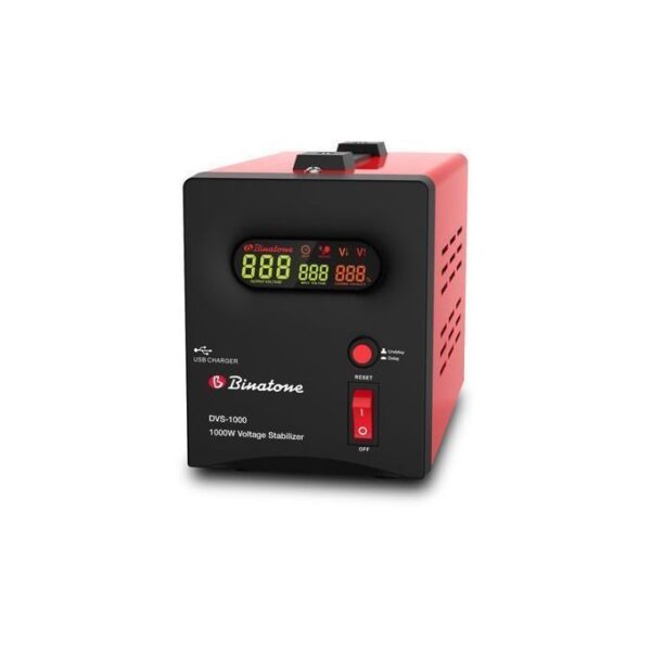 Binatone Stabilisateur DVS- 1000 VA - Rouge/Noir