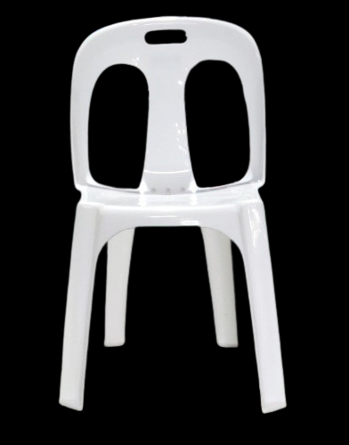 Chaise en Plastique Confortable et Légère – Design ouvert blanc