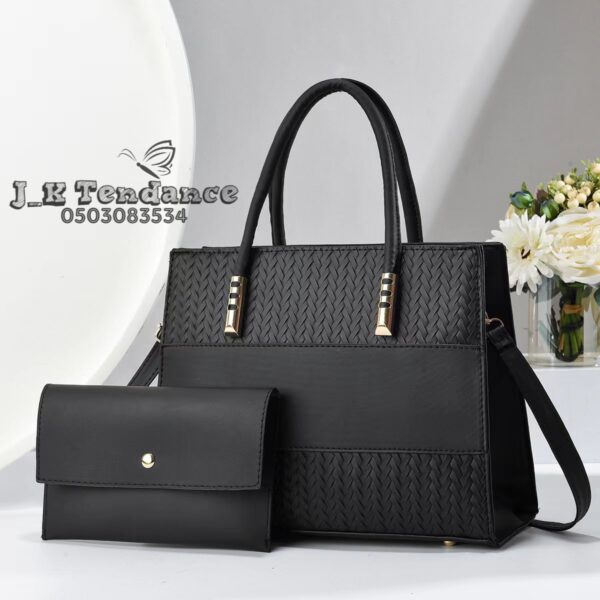 BEAU Sac à main dame 2 en 1 - NOIR