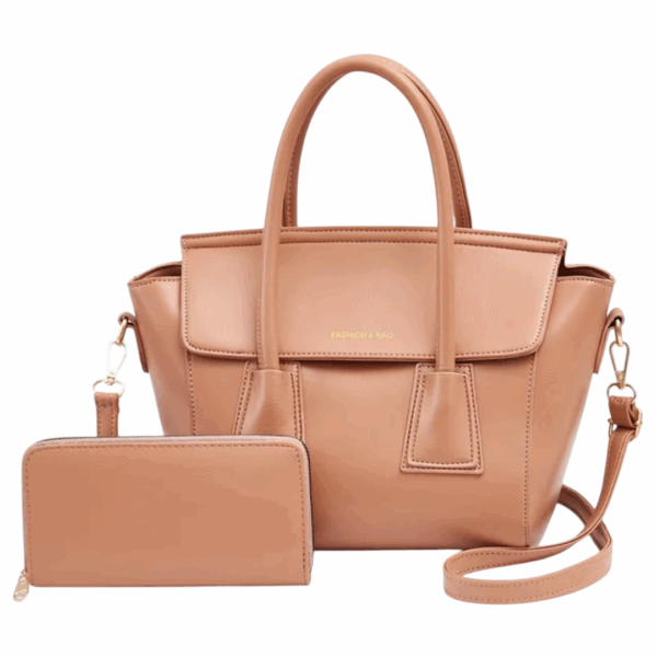 Sac à main à bandoulière Dame 2 en 1 - Beige