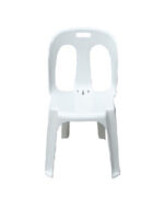 Chaise en Plastique Confortable et Légère – Design ouvert blanc – Image 3