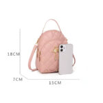 Mini Sac à Dos Et Bandoulière De Mode Pour Femmes Très Elégant - Noir – Image 2