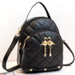 Mini Sac à Dos Et Bandoulière De Mode Pour Femmes Très Elégant - Noir