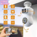 Caméra IP WiFi HD 1080P à double objectif, sans fil, pour extérieur et Intérieur – Image 2