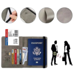 Protection De Passeport Et Carte Magnétique PU – Image 2