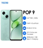 Tecno Pop 9 - 128Go Rom - (3+3)Go Ram - 2 Sim - 13MP - 5000MAH – Image 5