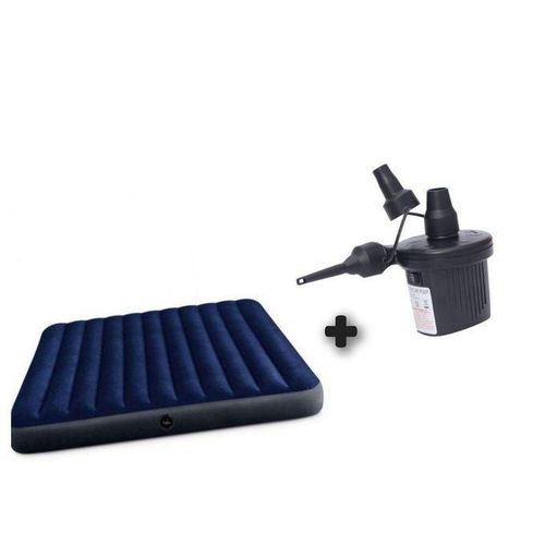 Matelas gonflable - 1 place + gonfleur