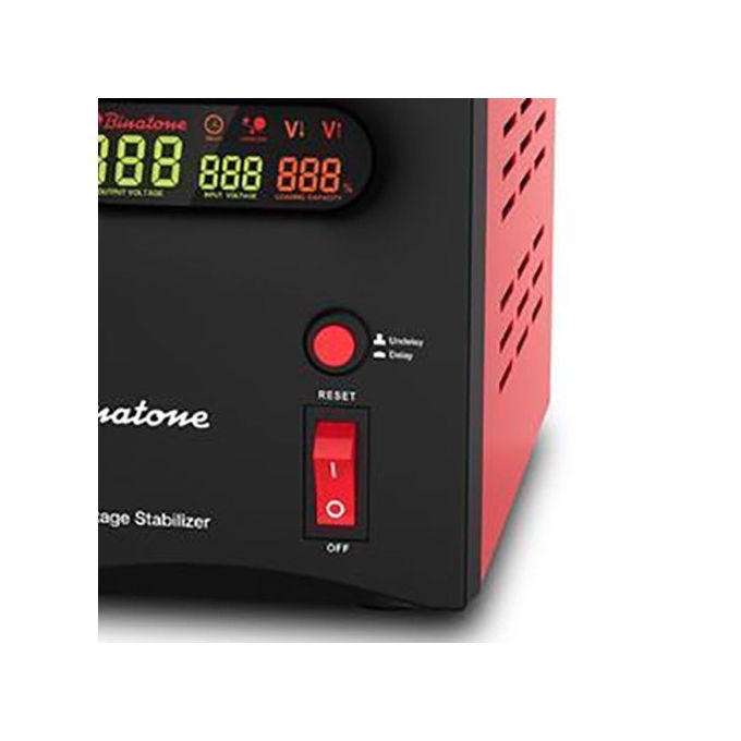 Binatone Stabilisateur Régulateur De Tension - DVS-1000 - Rouge/Noir – Image 2