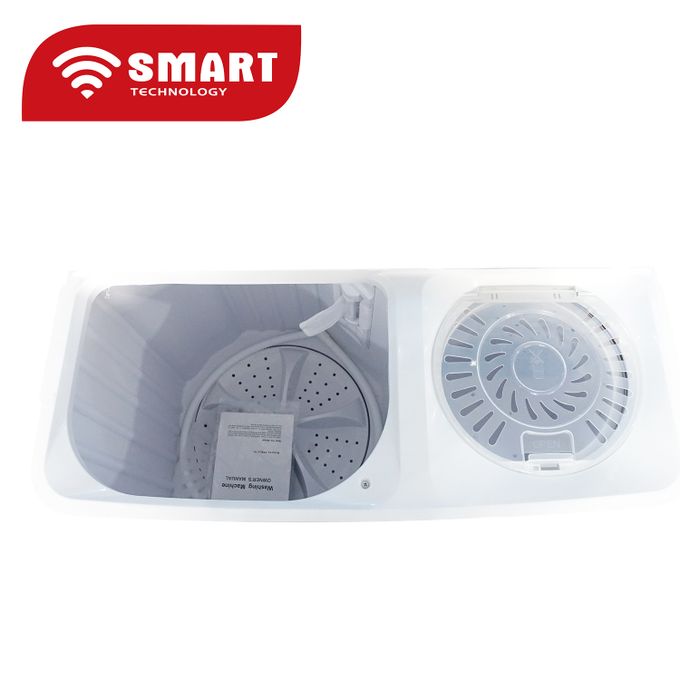 SMART TECHNOLOGY Machine à Laver Double Bac -Semi-Auto STMLS-7H- 7Kg - Bleu-blanc – Image 3
