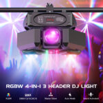 Projecteur Tête mobile Led rotative 120W – Image 2