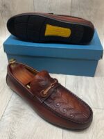 Mocassin En Cuir Pour Homme - Marron – Image 2