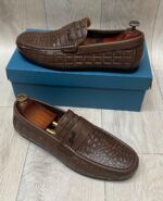 Mocassin En Cuir Pour Homme - Marron