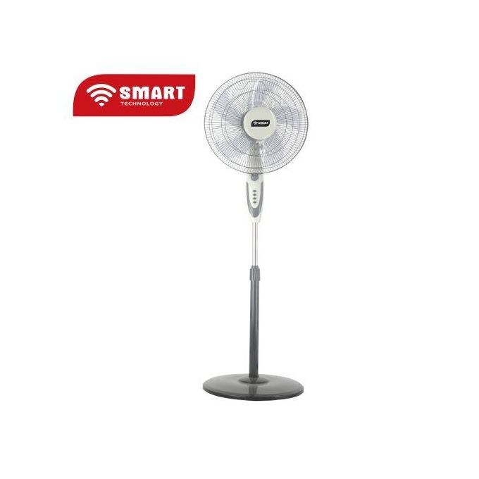 1 - 2025-09-16T135115.341 SMART TECHNOLOGY Ventilateur 18" - STV-1852C - Blanc-Gris - 60W-5 Hélices – Image 1