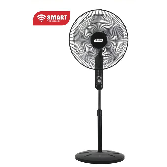 1 - 2025-09-16T135613.956 SMART TECHNOLOGY Ventilateur 18" Avec Télécommande (STV-1899RCC)-Noir-60W-5 Hélices – Image 1