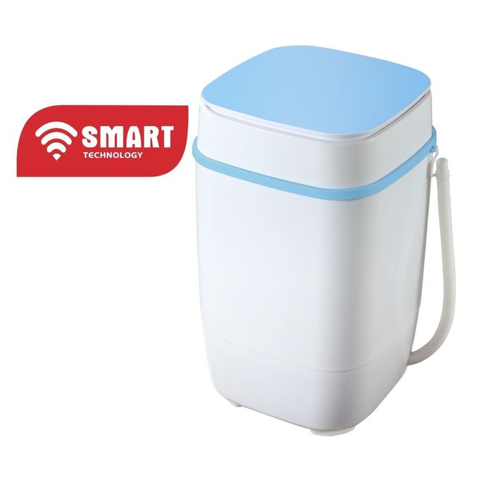 1 - 2025-09-17T173038.468 SMART TECHNOLOGY Mini Machine a laver STMLS-5K Semi-Automatique- 5Kg- Lavage et Essorage- Bleu/Blanc – Image 1