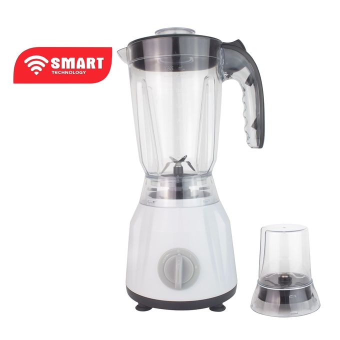 1 - 2025-09-18T113717.001 SMART TECHNOLOGY Blender Incassable STPE-2222ILW - 350 W – 1.5 Litres- Mélangeur 2 En 1 Avec Broyeur- Blanc – Image 1