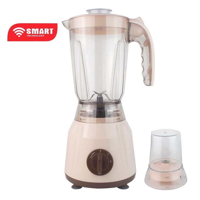 1 - 2025-09-18T120147.946 SMART TECHNOLOGY Blender Incassable STPE-2222ILC - 350 W – 1.5 Litres- Mélangeur 2 En 1 Avec Broyeur- Crème – Image 1