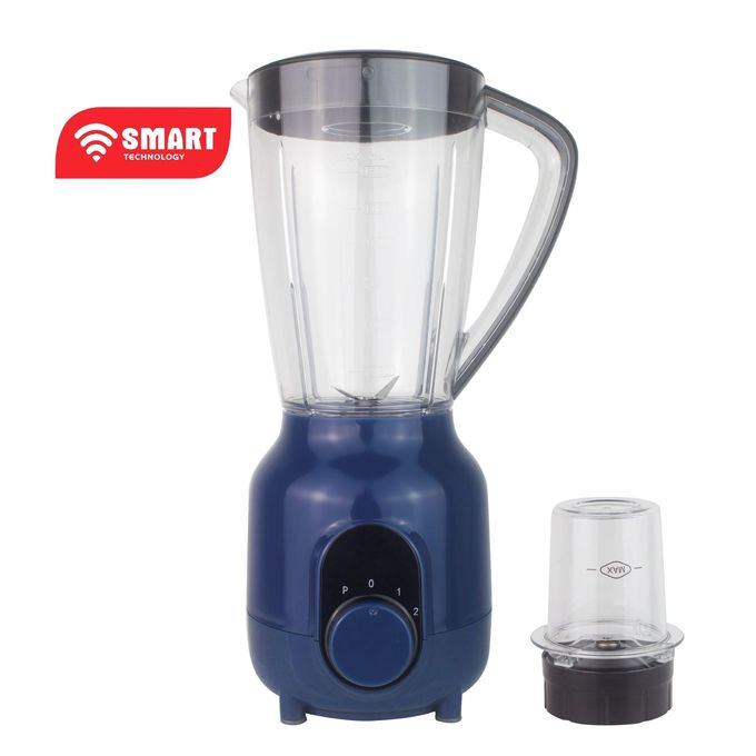 1 - 2025-09-18T121537.841 SMART TECHNOLOGY Blender Incassable STPE-2525ILU - 350 W – 1.5 Litres- Mélangeur 2 En 1 Avec Broyeur- Bleu – Image 1