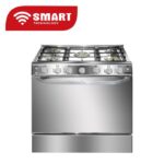 SMART TECHNOLOGY Gazinière 5 Feux Avec Four En Inox STC-8060C - 80 X 60 Cm - Gris