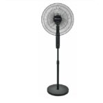 Binatone Ventilateur sur pied 16" Ultra Silencieux 50W - A-1691 MK2 - Puissant & Discret - Noir Élégant
