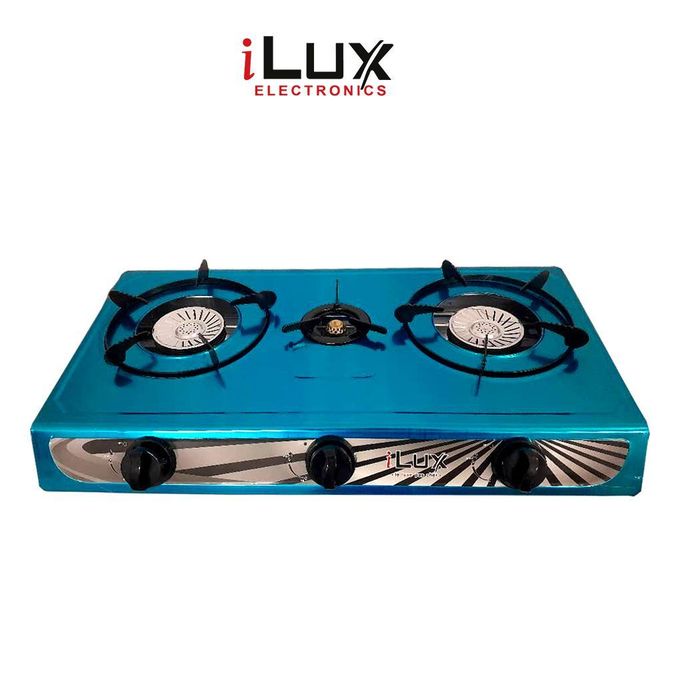 1 - 2025-09-22T154417.433 Cuisinière à Gaz - Réchaud 3 Feux - LXG-7403-SX95 - Bleu – Image 1