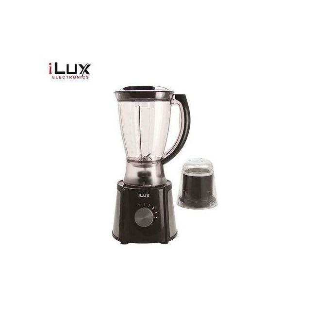 1 - 2025-09-22T182829.976 Ilux Blender & Grinder - 2 En 1- LX-315 - Bol 1.5 L - Noir – Image 1