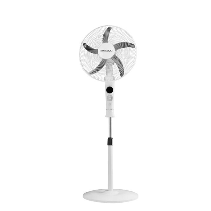 1 - 2025-09-23T115042.794 Nasco Fs40-93R -Ventilateur A Pied 16''/ Avec Telecommande / 50W / 5 Helices / Blanc / 220-240V – Image 1