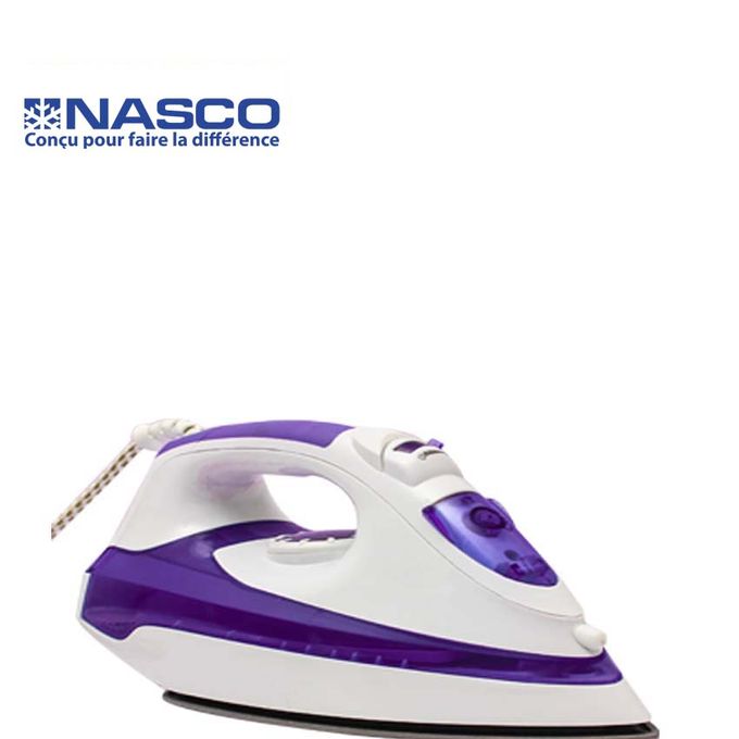 1 - 2025-09-23T132146.528 Nasco Fer à Repasser - FR_NA-8811 - 2000W Max - 350 ml - Mauve/Blanc – Image 1