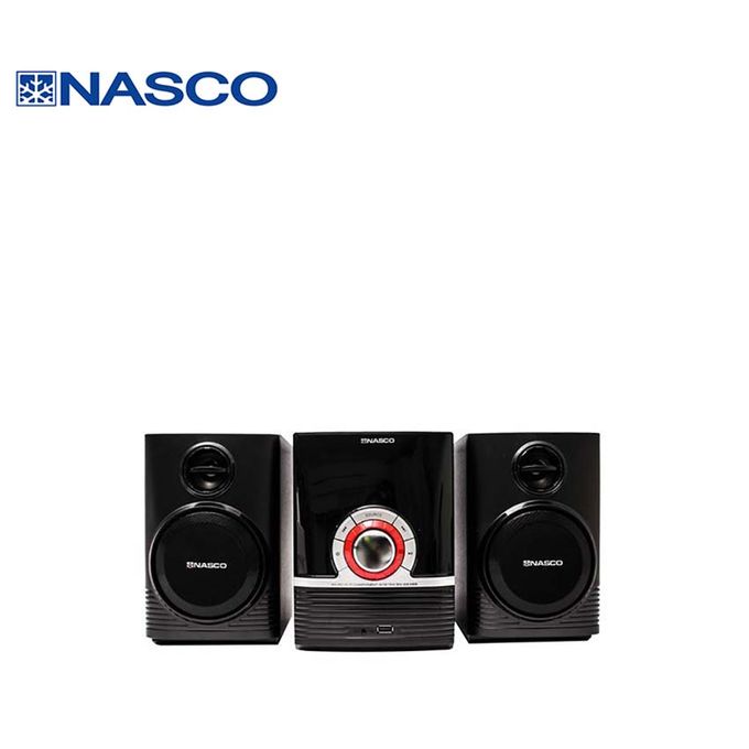 1 - 2025-09-24T135113.257 Nasco Mini Chaîne - SN-S638B / SN-S638B- 2 Baffles - Usb - Radio Fm - MP3 - CD - DVD - Noir – Image 1