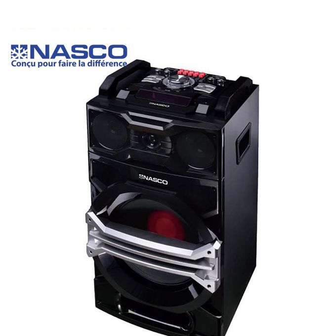 1 - 2025-09-24T143149.338 Nasco Haut-parleur bluetooth - MP3 - Usb - Fm radio - Karaoké - 100W – Image 1