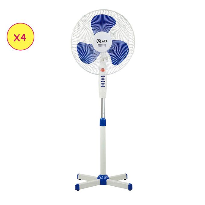 1 - 2025-09-24T165920.442 Lot de 4 Ventilateurs Sur Pied - ATLVENT-16059 - Atl 16" - 03 Hélices - 3 Vitesses - 220V – Image 1