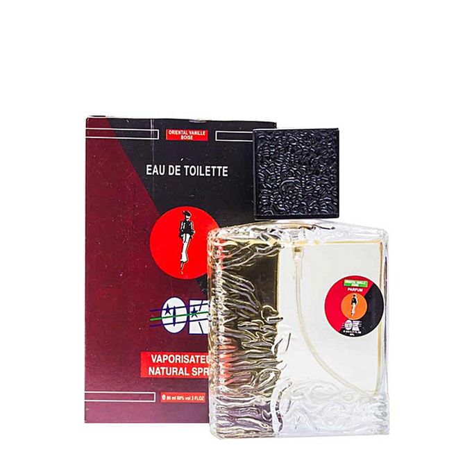 1 (91) Eau De Toilette Oriental Vanille Boisé - 90 ML - Noir/Rouge Bordeaux – Image 1