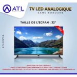 ATL TV 32" Analogique HD LED - ATL-32V7-A - Noir – Image 2