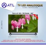 ATL TV 50" Analogique / LED / FHD / ATL-50V7-A  - Noir – Image 2