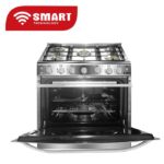 SMART TECHNOLOGY Gazinière 5 Feux Avec Four En Inox STC-8060C - 80 X 60 Cm - Gris – Image 2