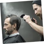 Ensemble De 3 Outils De Coiffure - Brosse Plumeau Barbier + Cape De Coupe De Cheveux + Papier Cou – Image 6