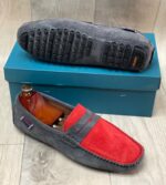 Mocassins en daim Pour Homme - Gris – Image 11