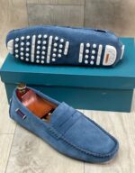 Mocassins en daim Pour Homme - Gris – Image 7