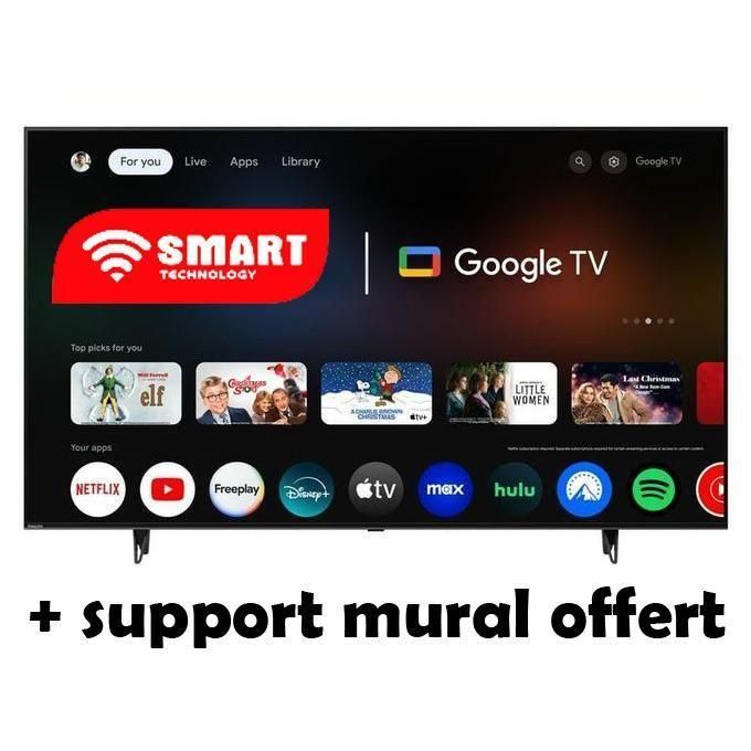 1 (1) TV LED - 32'' HD - Wifi + Bluetooth / Régulateur De Tension – Image 1