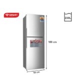 Réfrigérateur Combiné Smart 230L (STCB-308) Gris -5 Tiroirs