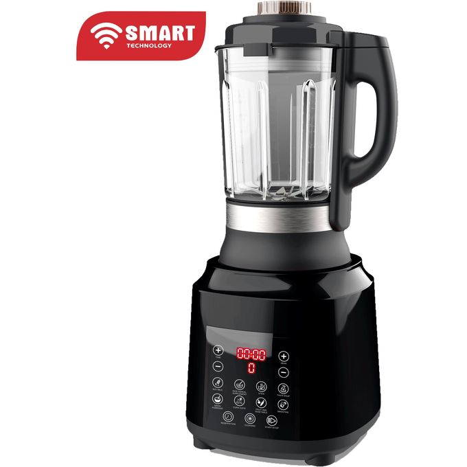 1 - 2025-10-07T190303.046 SMART TECHNOLOGY Blender Multifonctions (STPE-8030P) Avec Verre Borosilicate(Incassable)/ Résistant à L'eau / Moteur En Cuivre Pur - 800 W- 1.5L- Écran Tactile- Noir – Image 1
