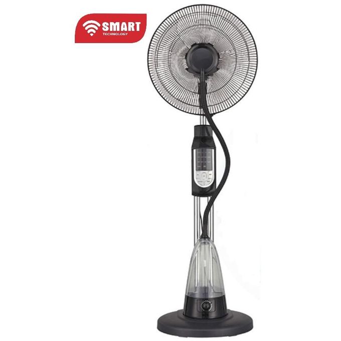 1 - 2025-10-08T114228.741 SMART TECHNOLOGY Ventilateur Brumisateur 16" Sur Pied Avec Télécommande (STV-M1655TRC) -Noir-70W – Image 1