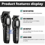 VGR Tondeuse à cheveux Professionnelle  sans Fil Rechargeable par USB