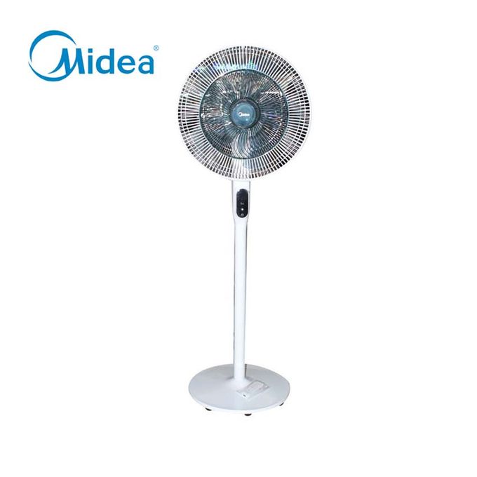 Ventilateur sur Pied Avec Télécommande - Mode Silence - Blanc