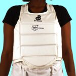 Plastron pour sport blanc – Image 2