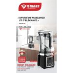SMART TECHNOLOGY Blender Multifonctions (STPE-8033P) Avec Bol Incassable - Résistant à L'eau - Ecran Tactile/ Moteur En Cuivre Pur - 800 W- 2L- Noir – Image 2