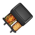 Friteuse Double Air - H08AFBK2S1 - 8L(4L+4L) - Digital - Circulation D'Air Chaud - Noir - 8 Pgrm De Friture – Image 2