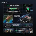 Oraimo Montre intelligente Nova AM écran AMOLED 2,01" Coque Incurvée – Image 3