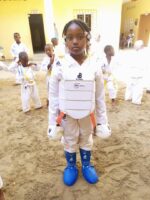 Plastron pour sport blanc – Image 6