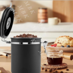 Boite à Café en Acier Inoxydable - Noir – Image 3